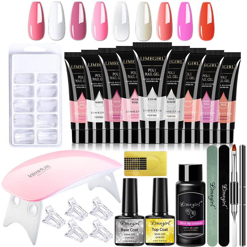 Nail Art Full Color - 15 ml nagelgelset voor snelle verlenging