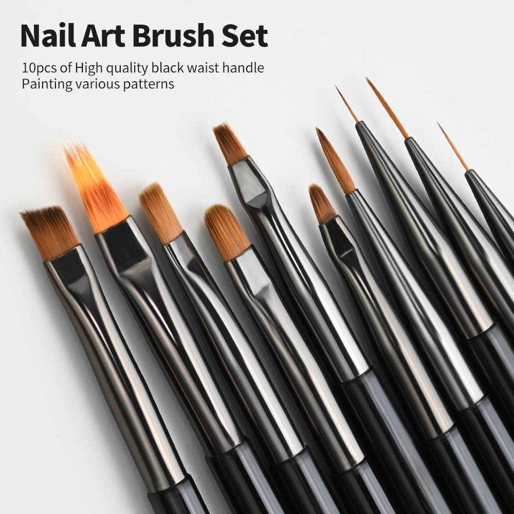 Nail Art Full Color - 7/9/10-delige nagelkunst penborstel UV gel DIY