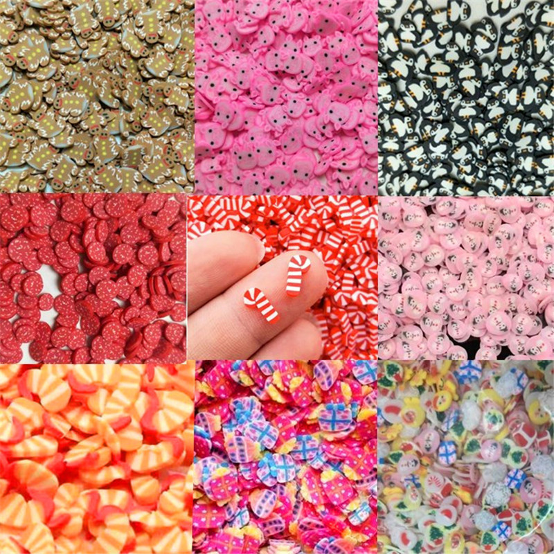 Nail Art For Men - 20G Polymeer Zachte Klei Kerst Cookie