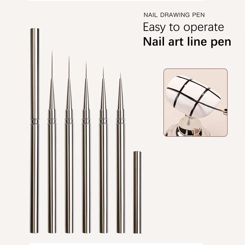 Nail Art Sch - 1 Stuks Nail Art Penselen Franse