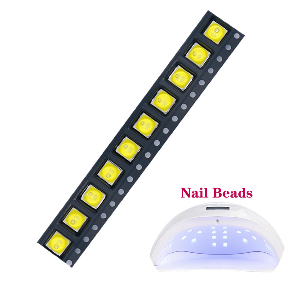 Uv Led Lamp Nail - 20 stuks nagellamp kralen 1W UV