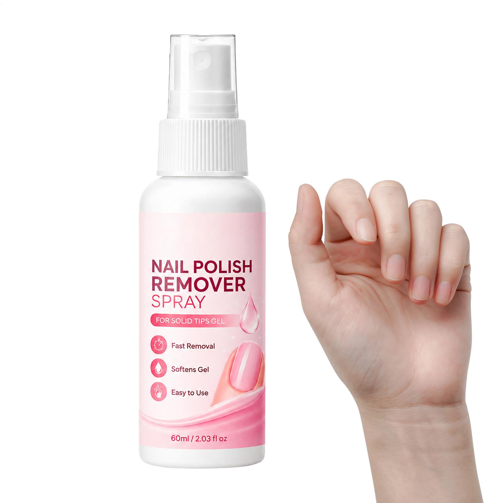 Nail Art Gel Polish - 60ml Nagelverwijderaar Spray voor Press-on Nagels,