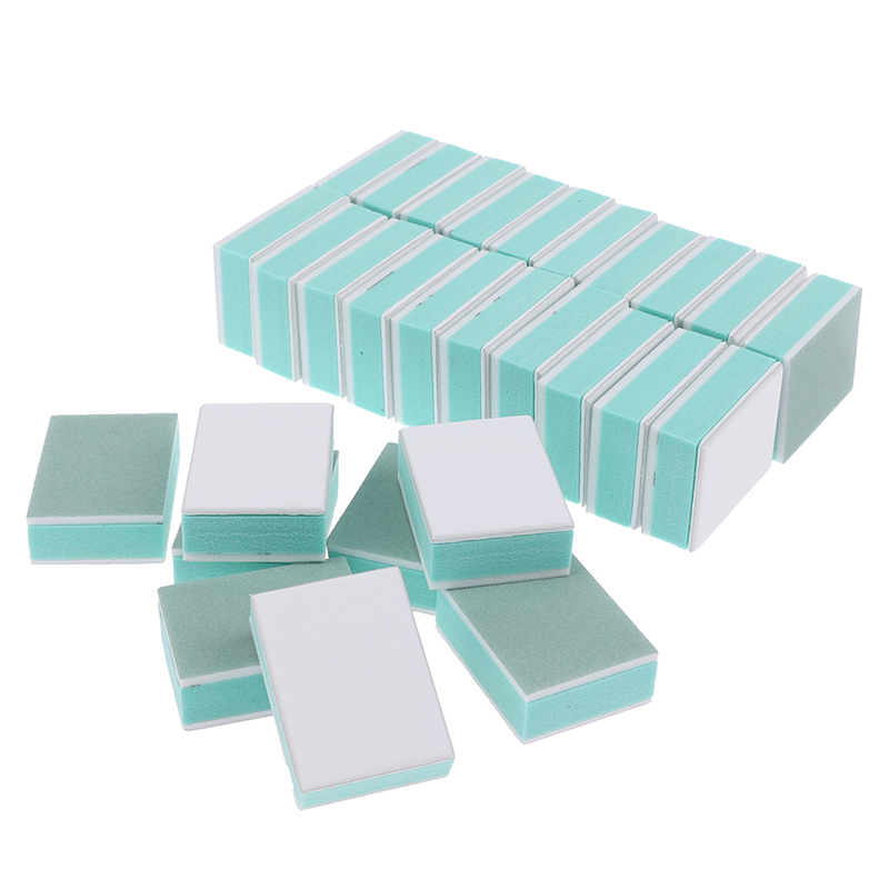 Nail Art Full Color - 50 stks/partij Mini Nail Buffer Blok
