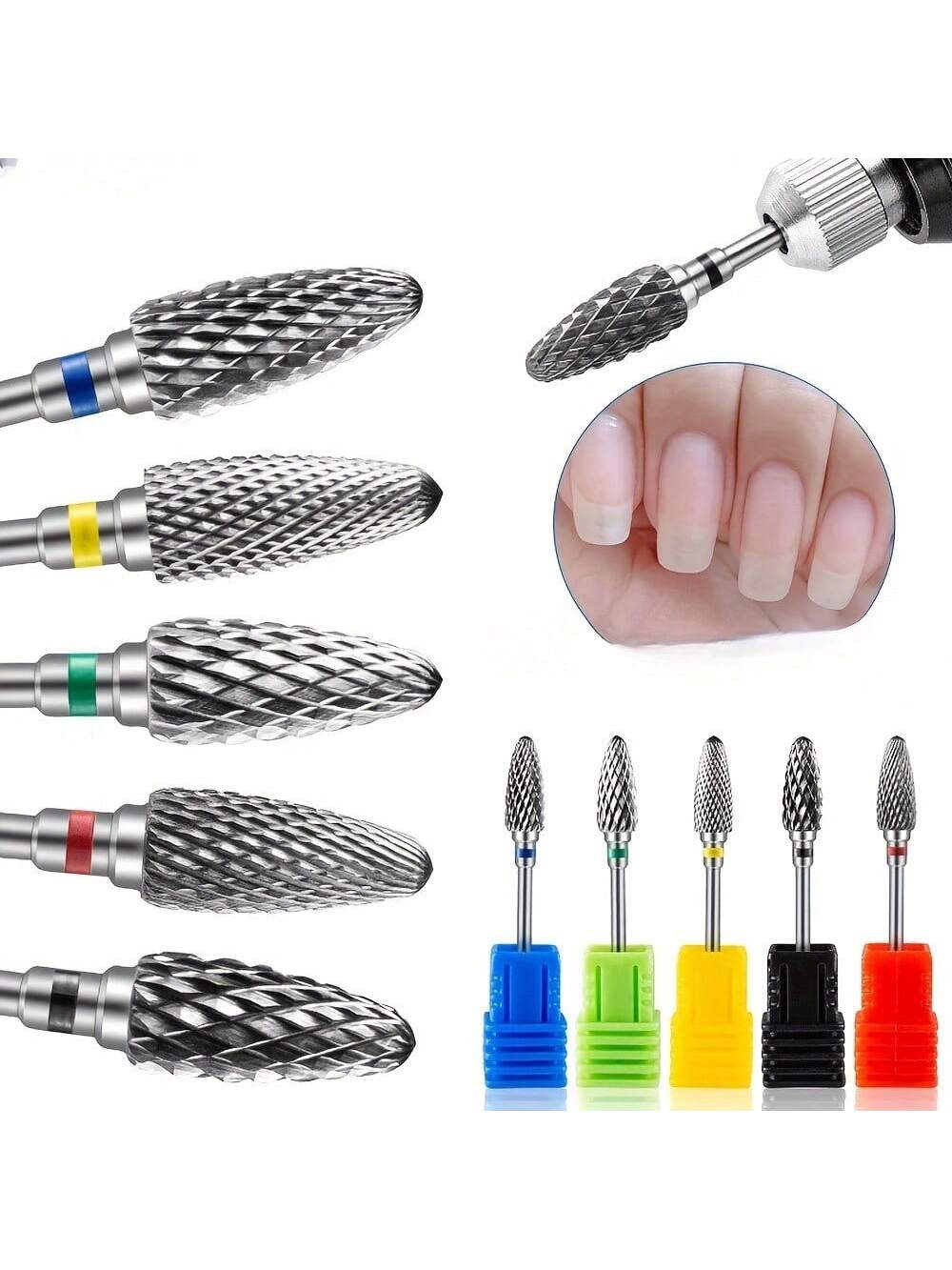 1 of 5 STKS/SET Wolfraamcarbid - Nail Art Full Color recensie en prijs