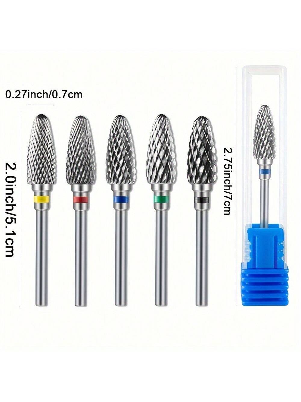 1 of 5 STKS/SET Wolfraamcarbid - Nail Art Full Color recensie en prijs