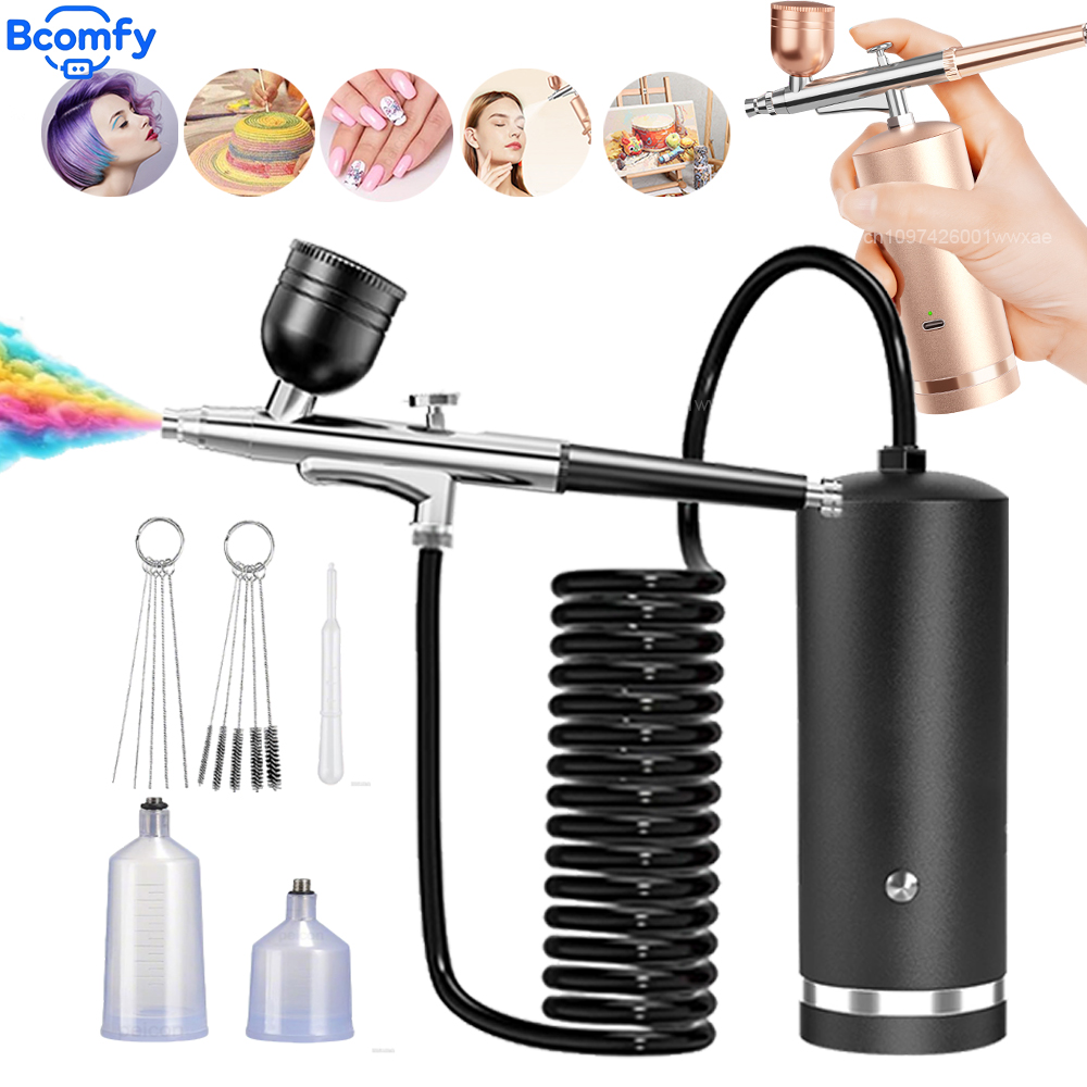 Airbrush met compressor Oplaad - Nail Art Sch recensie en prijs