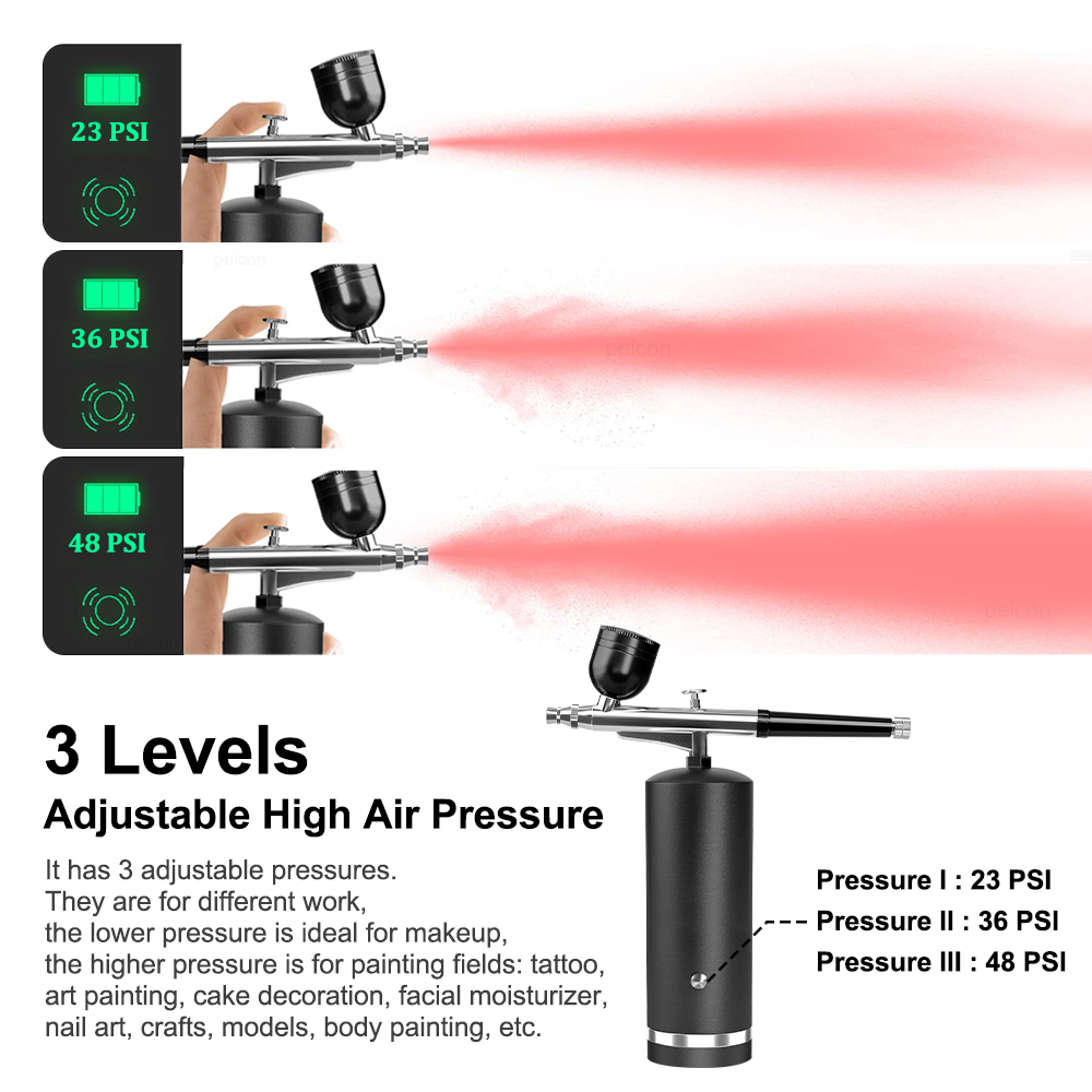Airbrush met compressor Oplaad - Nail Art Sch recensie en prijs