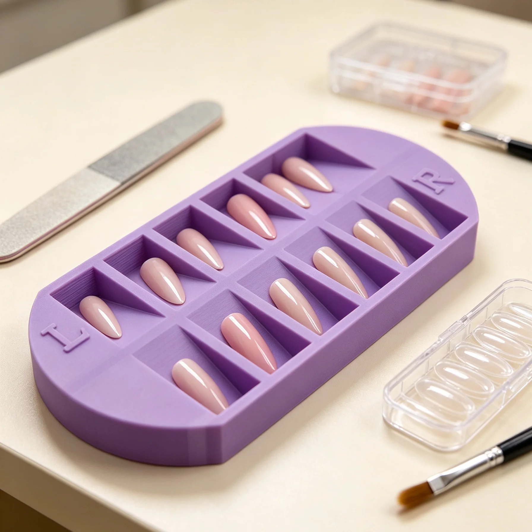 8-vakjes nageltip opbergbak me - Nail Art Sch recensie en prijs