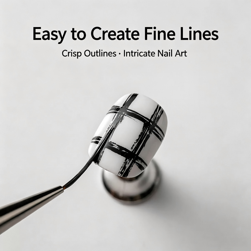 Ultrafijne nagellijnborstel 6- - Nail Art Sch recensie en prijs