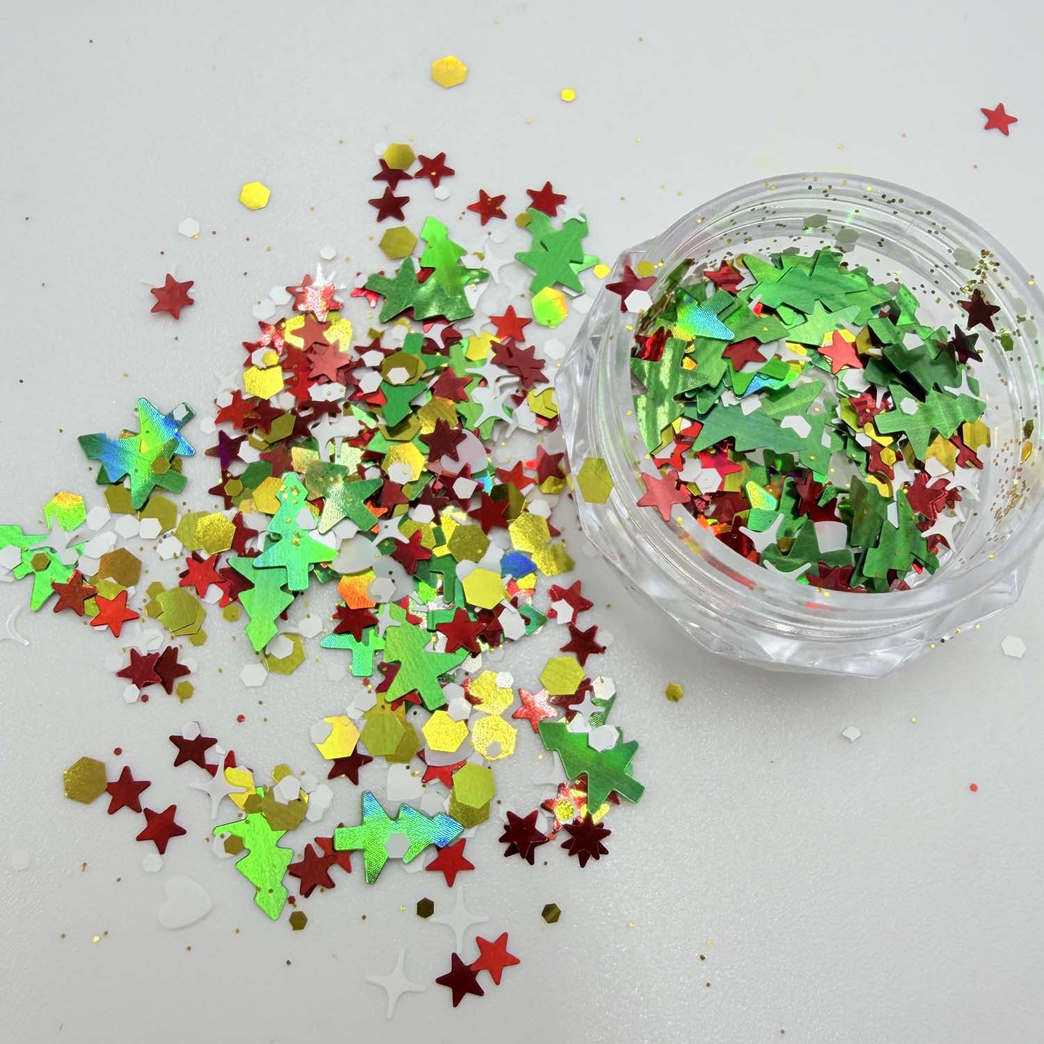 Kerst Nagelkunst Glitter Paill - Nail Art Xmas Tree recensie en prijs