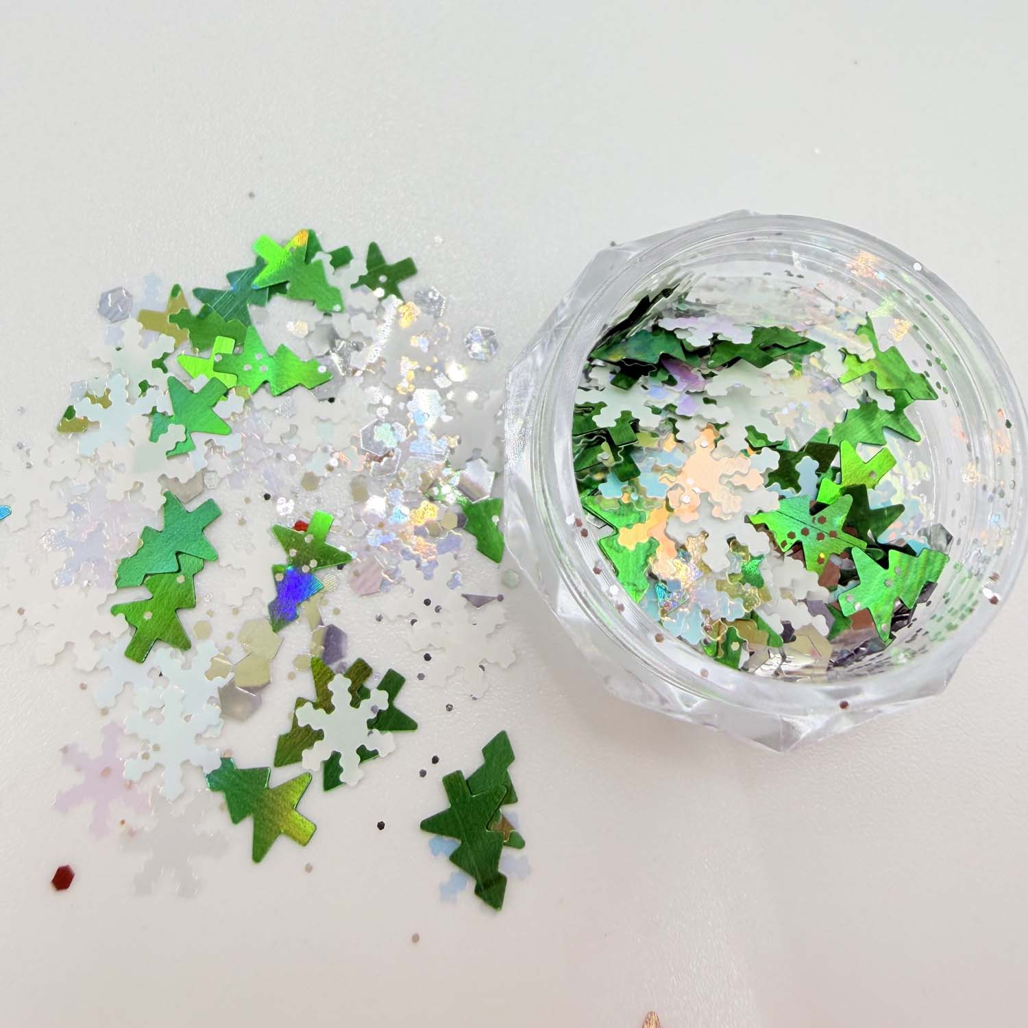 Kerst Nagelkunst Glitter Paill - Nail Art Xmas Tree recensie en prijs