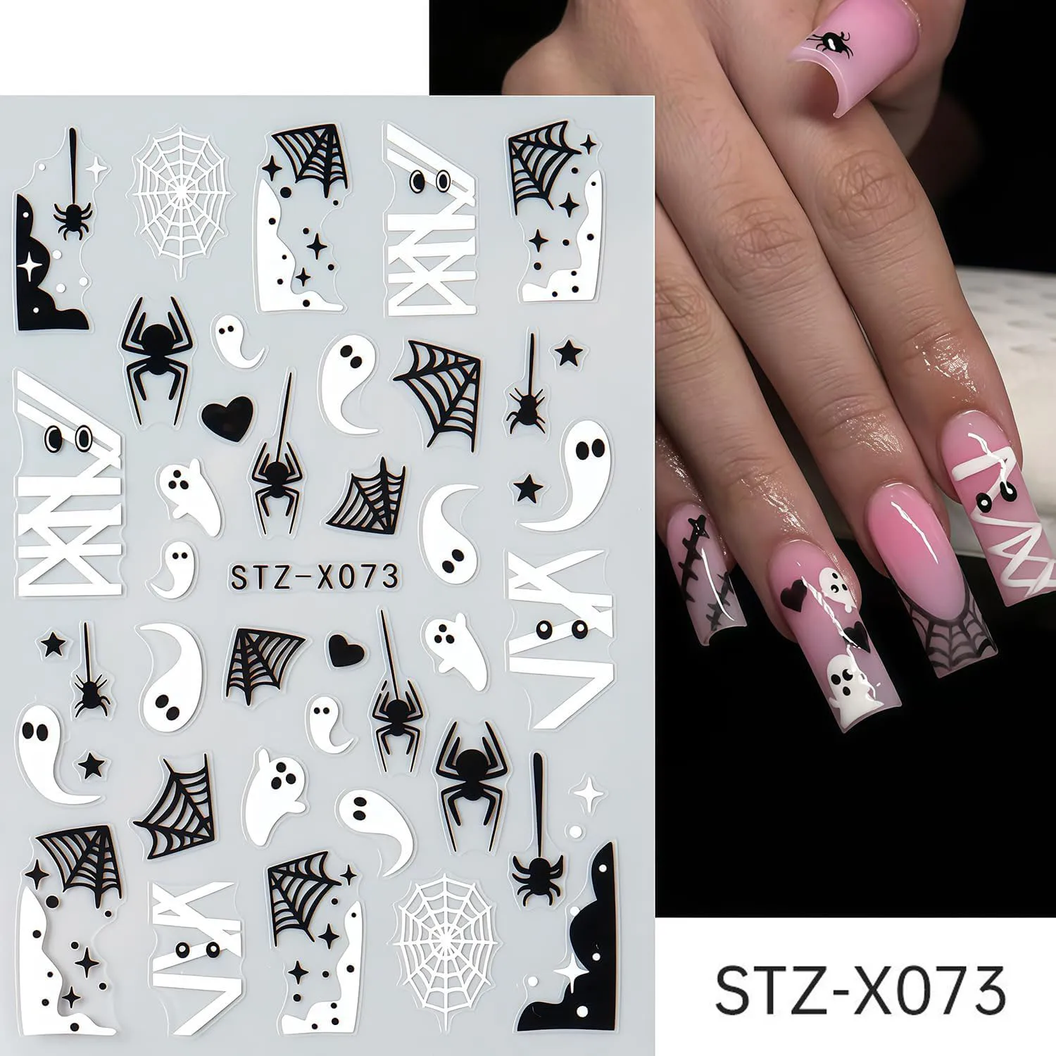 3D zelfklevende Halloween-nage - Nail Art For Men recensie en prijs
