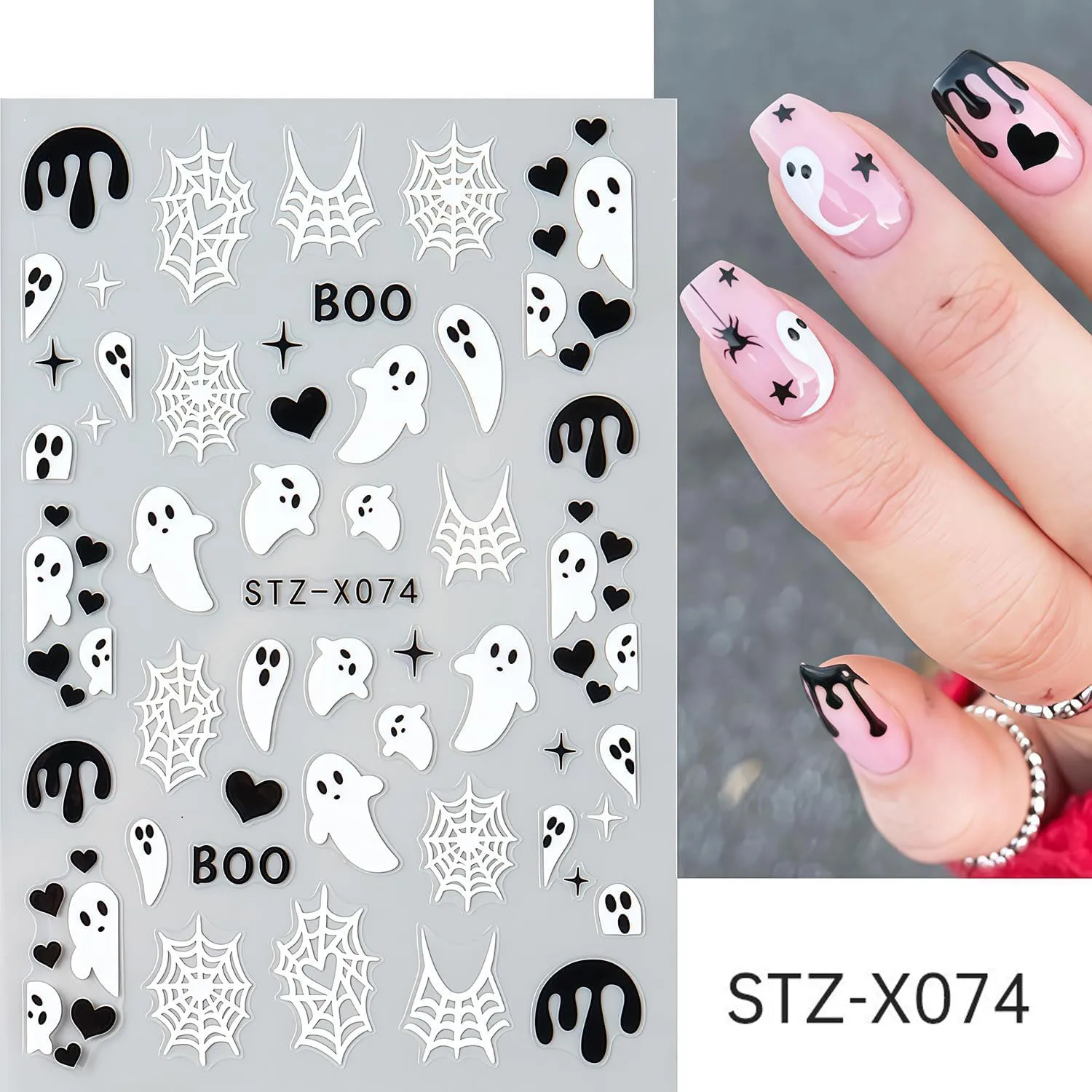 3D zelfklevende Halloween-nage - Nail Art For Men recensie en prijs