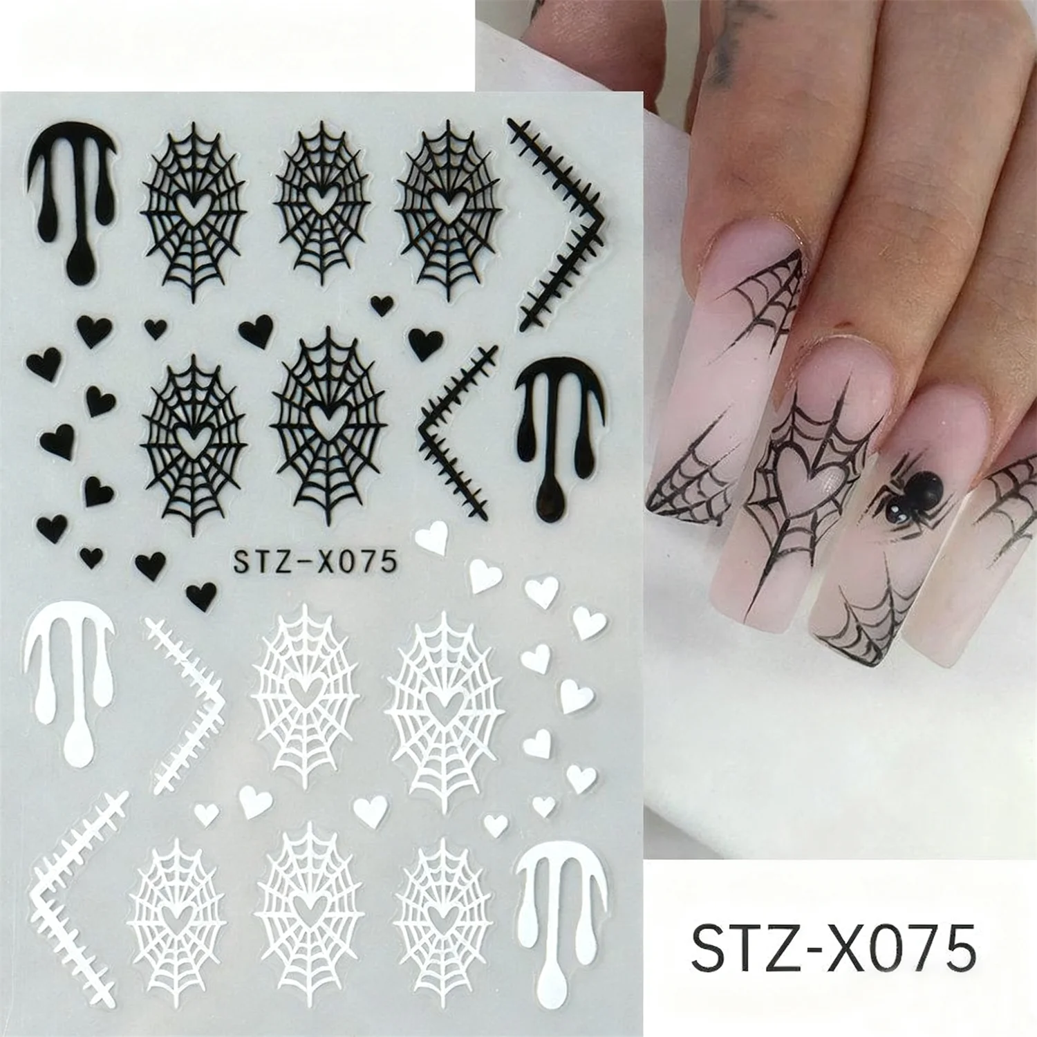 3D zelfklevende Halloween-nage - Nail Art For Men recensie en prijs