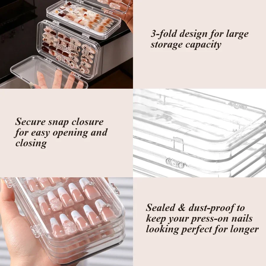 Transparante opvouwbare opberg - Nail Art Navy recensie en prijs