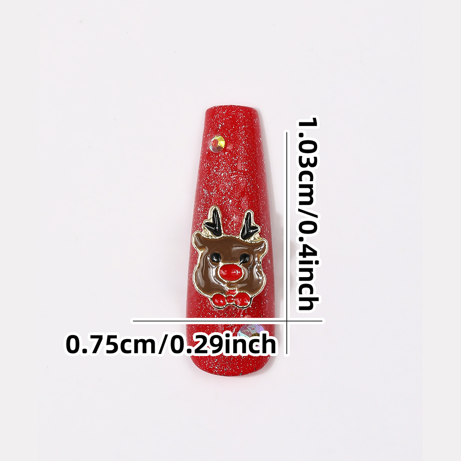 6 Grids 3D Nieuwe Kerst Alloy  - Nail Art Xmas Tree recensie en prijs