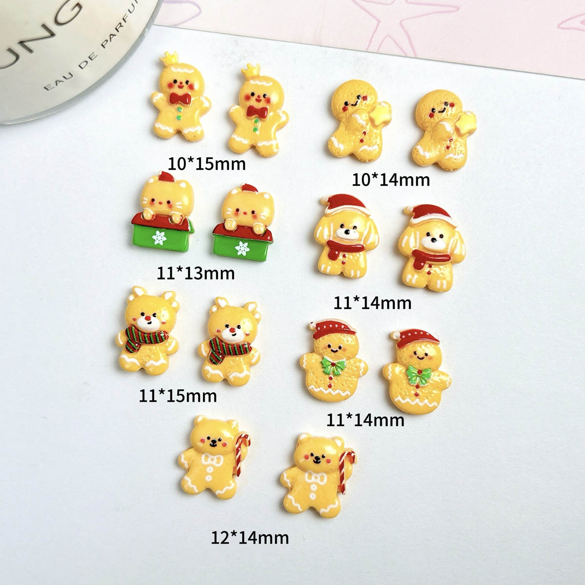 20PCS Kawaii Kerst Gingerbread - Nail Art For Men recensie en prijs