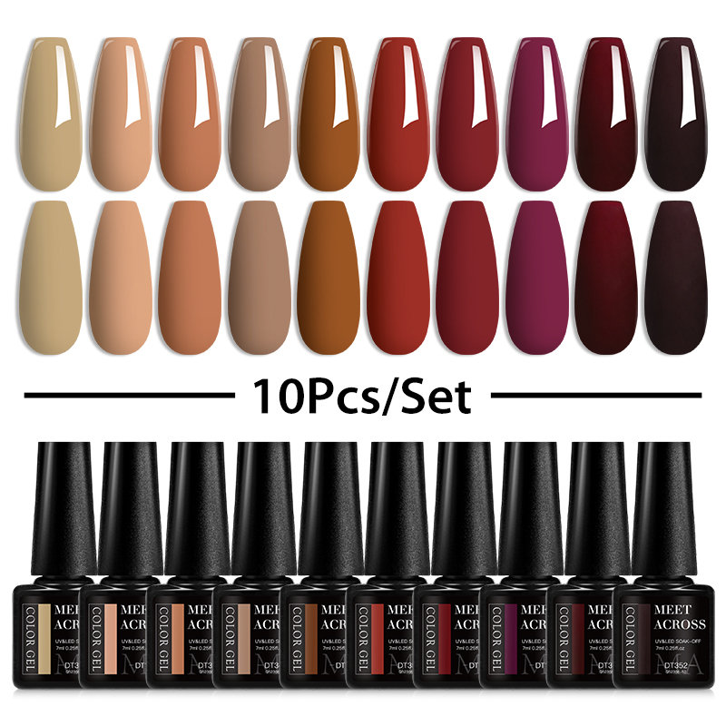 10/12 Stuks Gel Nagellak Set K - Nail Art Full Color recensie en prijs